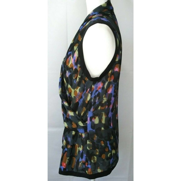 CAbi Flaunt Wrap Sleeveless Drape Front Blouse - Picture 4 of 9